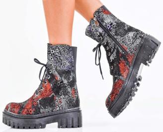 Дамски сникърси естествена кожа черни EOBUVKIBG