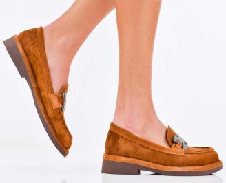 Дамски лоуфъри кафяви EOBUVKIBG