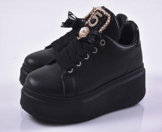 Дамски сникърси черни EOBUVKIBG