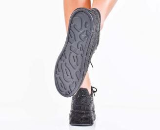 Дамски сникърси черни EOBUVKIBG