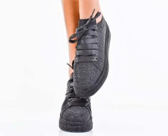 Дамски сникърси черни EOBUVKIBG