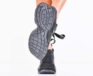 Дамски сникърси черни EOBUVKIBG