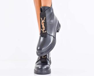 Дамски ежедневни боти черни EOBUVKIBG