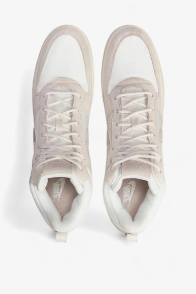 NIKE Court Borough Mid Premium Shoes White/Beige
