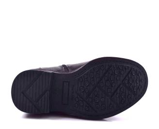 Мъжки боти естествена кожа черни EOBUVKIBG