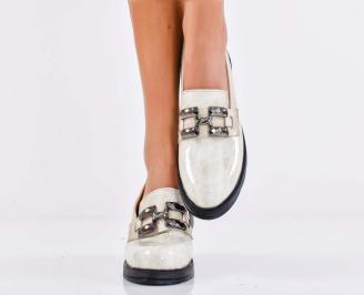 Дамски лоуфъри естествен лак бежови EOBUVKIBG