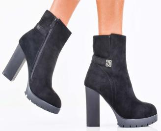 Дамски елегантни  боти черни EOBUVKIBG