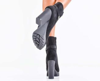 Дамски елегантни  боти черни EOBUVKIBG