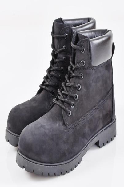 Мъжки боти естествен набук черни EOBUVKIBG