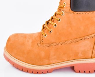 Мъжки боти естествен набук кафяви EOBUVKIBG