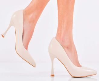 Дамски елегантни обувки бежови EOBUVKIBG