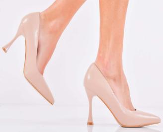 Дамски елегантни обувки бежови EOBUVKIBG