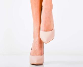 Дамски елегантни обувки бежови EOBUVKIBG