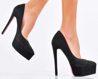 Дамски елегантни обувки черни  EOBUVKIBG