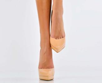 Дамски елегантни обувки бежови  EOBUVKIBG