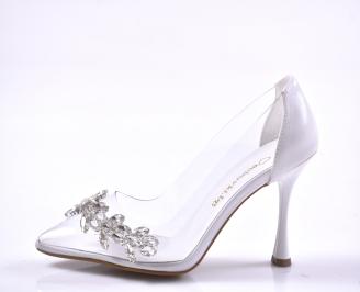 Дамски елегантни обувки бели ЕОBUVKIBG