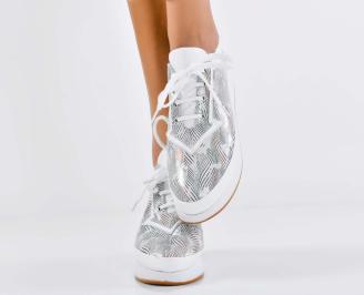 Дамски обувки  естествена кожа бели EOBUVKIBG