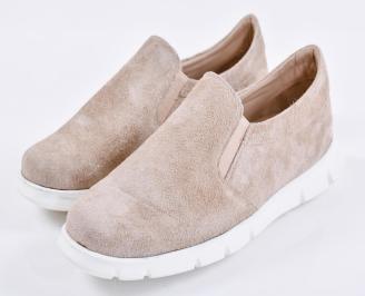 Мъжки  мокасини  сини естествен  велур EOBUVKIBG