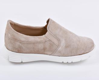 Мъжки  мокасини  сини естествен  велур EOBUVKIBG