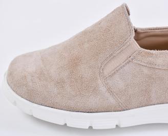 Мъжки  мокасини  сини естествен  велур EOBUVKIBG