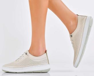 Дамски обувки  естествена кожа бежови EOBUVKIBG