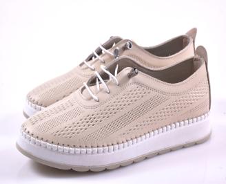 Дамски обувки  естествена кожа бежови EOBUVKIBG