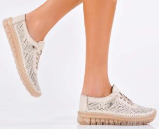 Дамски обувки  естествена кожа бежови EOBUVKIBG