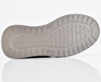 Мъжки  мокасини кафяви естествен  набук EOBUVKIBG