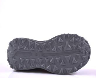 Мъжки ортопедични обувки естествена кожа черни EOBUVKIBG