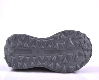 Мъжки ортопедични обувки естествена кожа черни EOBUVKIBG