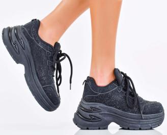 Дамски сникърси черни EOBUVKIBG