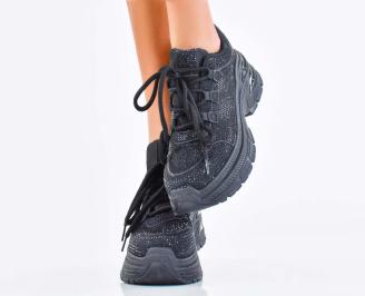 Дамски сникърси черни EOBUVKIBG