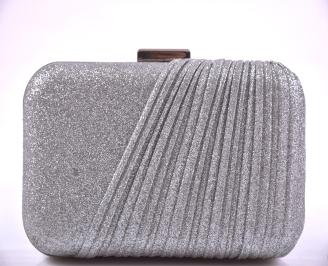 Елегантна абитуриентска чантa сребриста EOBUVKIBG