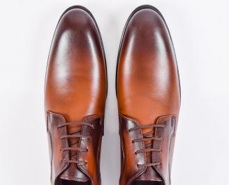 Мъжки официални обувки кафяви EOBUVKIBG