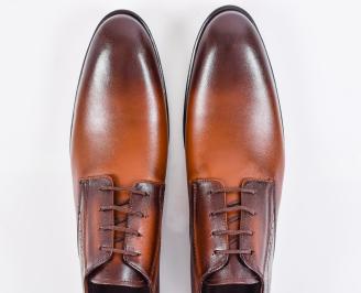 Мъжки официални обувки кафяви EOBUVKIBG