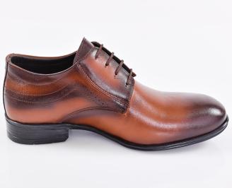 Мъжки официални обувки кафяви EOBUVKIBG