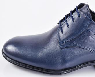 Мъжки официални обувки сини EOBUVKIBG