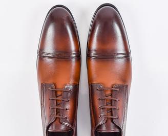 Мъжки официални обувки кафяви EOBUVKIBG