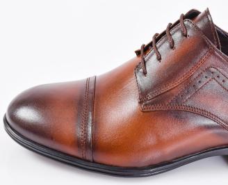 Мъжки официални обувки кафяви EOBUVKIBG