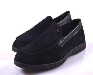 Мъжки мокасини  черни EOBUVKIBG