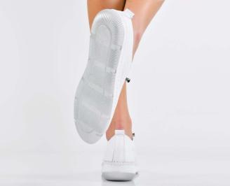 Дамски обувки  естествена кожа бели EOBUVKIBG