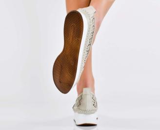 Дамски  обувки естествена кожа бежови EOBUVKIBG