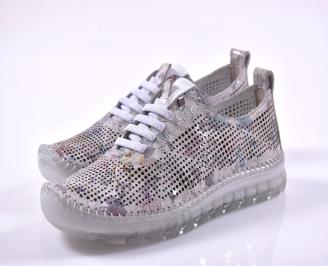 Дамски обувки  естествена кожа бели EOBUVKIBG