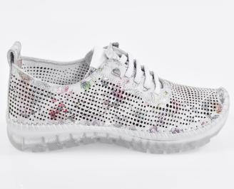 Дамски обувки гигант естествена кожа бели EOBUVKIBG