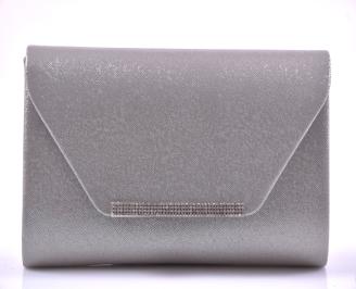 Комплект чанта и сандал сребристи EOBUVKIBG