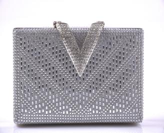 Елегантна абитуриентска чантa сребриста EOBUVKIBG