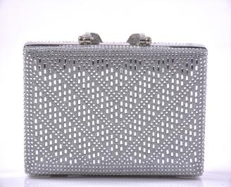 Елегантна абитуриентска чантa сребриста EOBUVKIBG