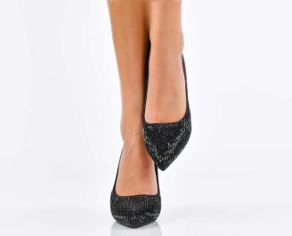 Дамски елегантни сандали черни  EOBUVKIBG