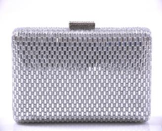 Елегантна абитуриентска чантa сребриста EOBUVKIBG