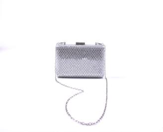 Елегантна абитуриентска чантa сребриста EOBUVKIBG